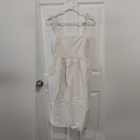 Uniqlo Cream Midi Dress, Size S - Picture 3 of 5